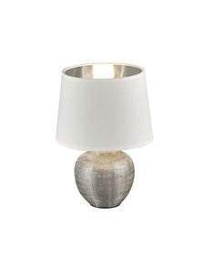 Luminária de mesa de cerâmica MELVA, lâmpada excl. 1x E14 máx. 40W, IP20 níquel