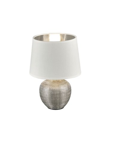 Lámpara de mesa cerámica MELVA bombilla excl. 1x E14 max. 40W IP20 Níquel