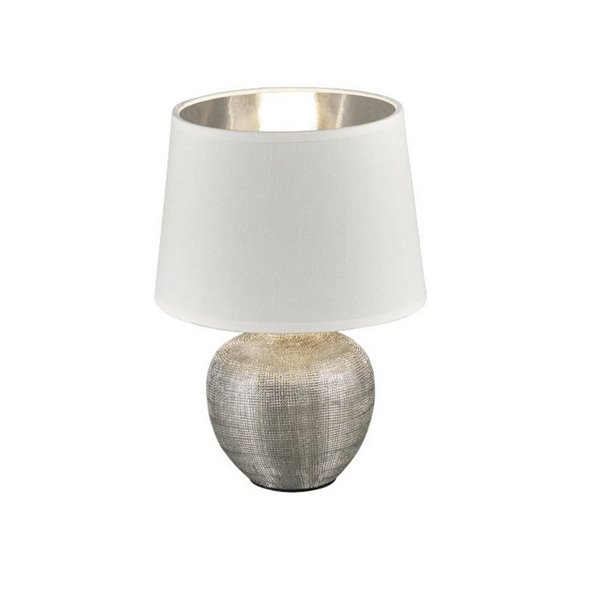 Lámpara de mesa cerámica MELVA bombilla excl. 1x E14 max. 40W IP20 Níquel