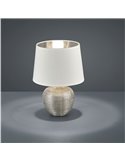Lámpara de mesa cerámica MELVA bombilla excl. 1x E14 max. 40W IP20 Níquel