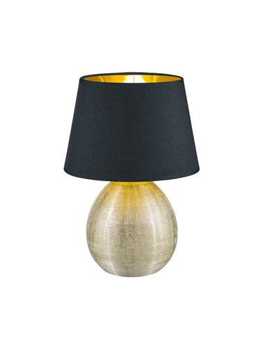 Lámpara de mesa cerámica LUXOR bombilla excl. 1x E27 max. 60W IP20 Dorado