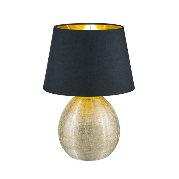 Lámpara de mesa cerámica LUXOR bombilla excl. 1x E27 max. 60W IP20 Dorado