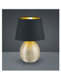 Lámpara de mesa cerámica LUXOR bombilla excl. 1x E27 max. 60W IP20 Dorado
