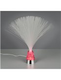 Lámpara de fibra óptica LED decorativa PUNK 0,8W 120lm, 2000K + RGB IP20 Níquel