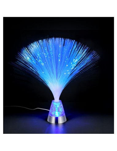 Lámpara de fibra óptica LED decorativa PUNK 0,8W 120lm, 2000K + RGB IP20 Níquel