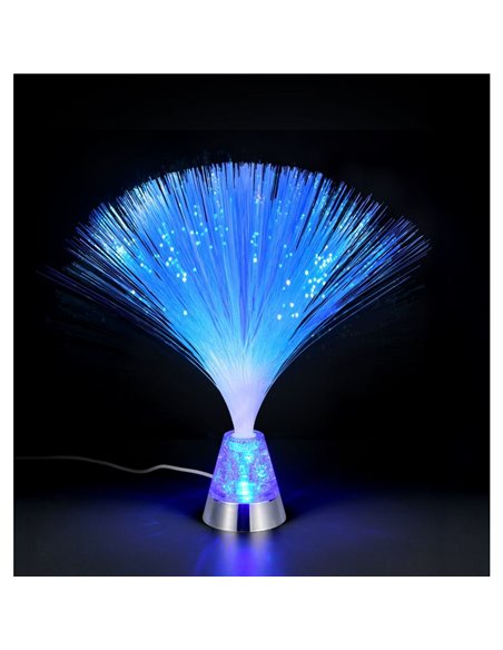 Lámpara de fibra óptica LED decorativa PUNK 0,8W 120lm, 2000K + RGB IP20 Níquel