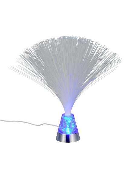 Lampe LED décorative à fibre optique PUNK 0,8W 120lm, 2000K + RVB IP20 Nickel