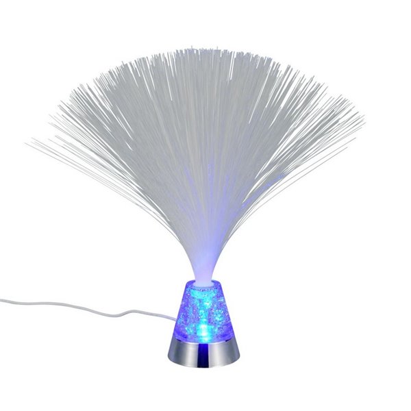 Lámpara de fibra óptica LED decorativa PUNK 0,8W 120lm, 2000K + RGB IP20 Níquel