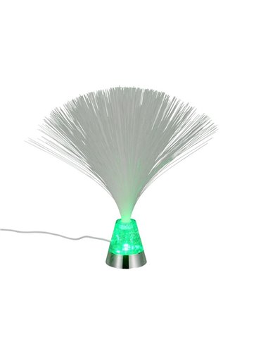 Lámpara de fibra óptica LED decorativa PUNK 0,8W 120lm, 2000K + RGB IP20 Níquel