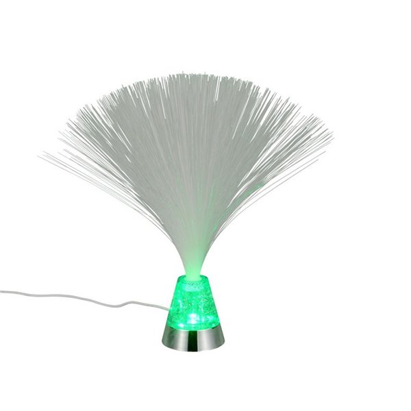 Lámpara de fibra óptica LED decorativa PUNK 0,8W 120lm, 2000K + RGB IP20 Níquel