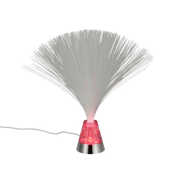 Lámpara de fibra óptica LED decorativa PUNK 0,8W 120lm, 2000K + RGB IP20 Níquel