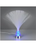 Lámpara de fibra óptica LED decorativa PUNK 0,8W 120lm, 2000K + RGB IP20 Níquel