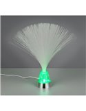 Lámpara de fibra óptica LED decorativa PUNK 0,8W 120lm, 2000K + RGB IP20 Níquel
