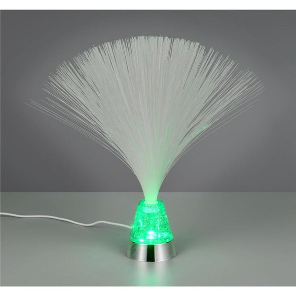 Lámpara de fibra óptica LED decorativa PUNK 0,8W 120lm, 2000K + RGB IP20 Níquel