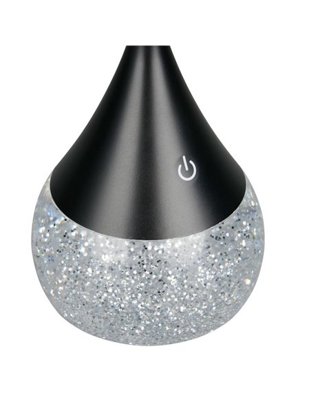 Lámpara de sobremesa LED base de purpurina 4,5W 420lm, 3000+4200+6500K + RGB IP20