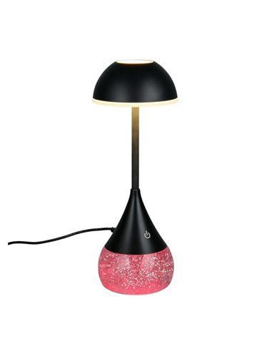 Lámpara de sobremesa LED base de purpurina 4,5W 420lm, 3000+4200+6500K + RGB IP20