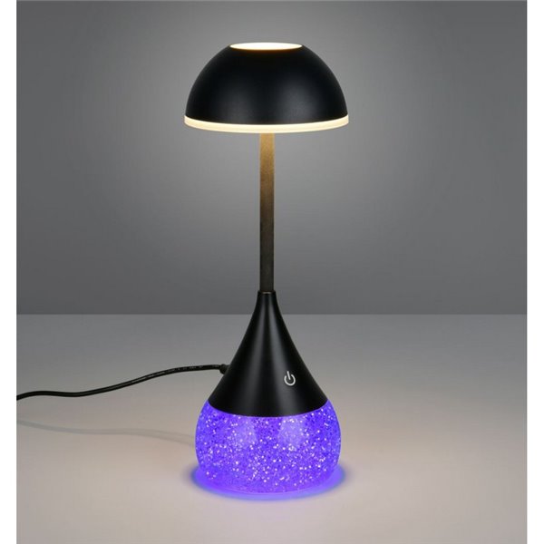 Lampe dessert LED avec base pailletée 4,5W 420lm, 3000+4200+6500K + RVB IP20