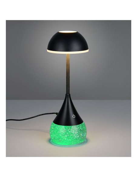 Lámpara de sobremesa LED base de purpurina 4,5W 420lm, 3000+4200+6500K + RGB IP20