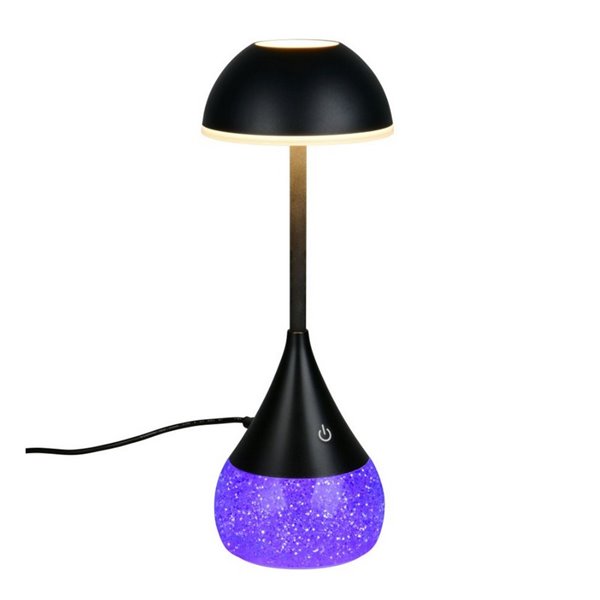 Lámpara de sobremesa LED base de purpurina 4,5W 420lm, 3000+4200+6500K + RGB IP20