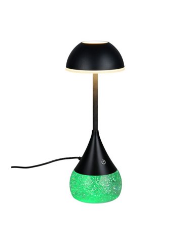 Lámpara de sobremesa LED base de purpurina 4,5W 420lm, 3000+4200+6500K + RGB IP20