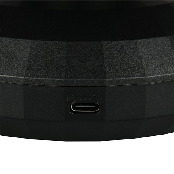 Lámpara de mesa LED bola con luces de colores 50lm, 3000K + RGB IP20 Negro