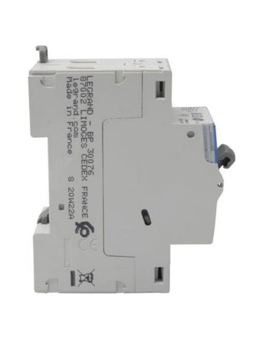 Interruptor diferencial bipolar (2P), 40 A, 30 mA, Legrand DX³-ID 411591, tipo F (HPI), 230 V