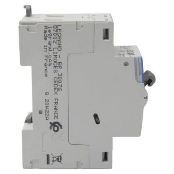 Interrupteur différentiel bipolaire (2P), 40 A, 30 mA, Legrand DX³-ID 411591, type F (HPI), 230 V