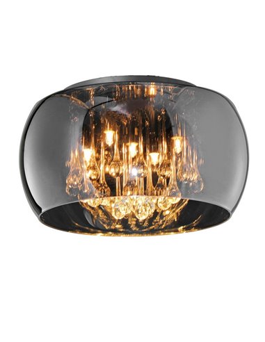 Plafonnier rond chrome Vapore 5XG9 Trio