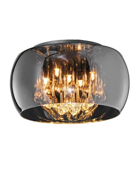 Plafonnier rond chrome Vapore 5XG9 Trio