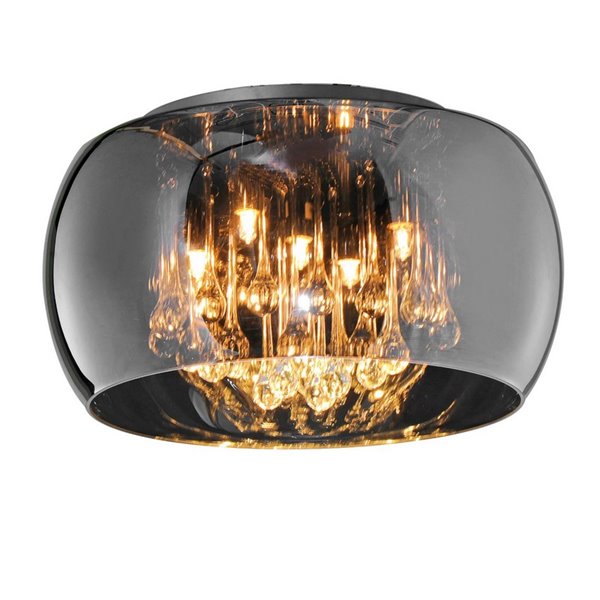 Plafonnier rond chrome Vapore 5XG9 Trio