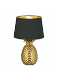 Lampe à Poser Pineapple Or et Noir 1XE27