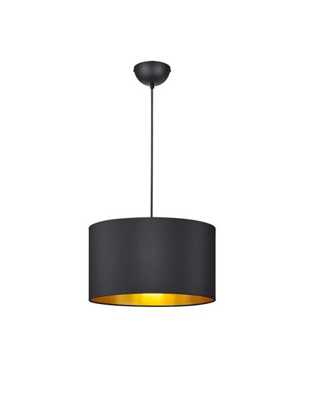 Lampe de plafond Hostel Noir et Or