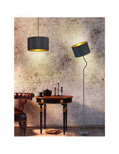 Lampe de plafond Hostel Noir et Or