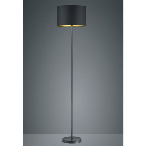 Lampadaire salon Hostel noir et or marque Trio