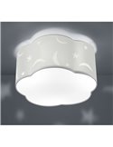Plafonnier grand Enfant Moony Blanc