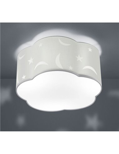 Plafón Infantil Grande Moony Blanco