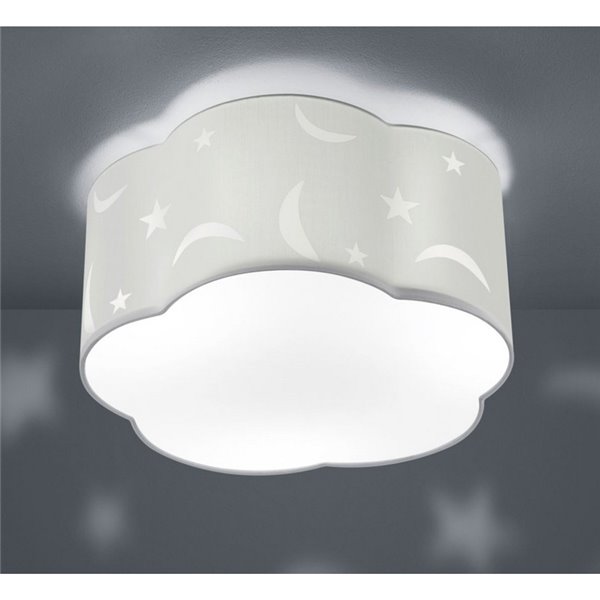 Plafonnier grand Enfant Moony Blanc