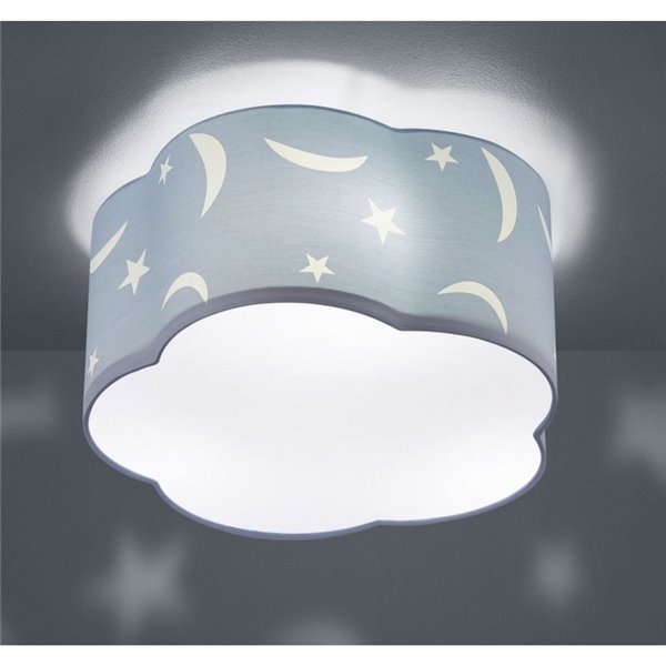 Plafón Infantil Azul Estrellas Moony