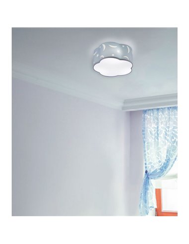 Plafón Infantil Azul Estrellas Moony