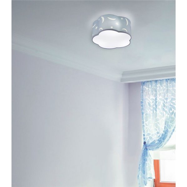 Plafón Infantil Azul Estrellas Moony