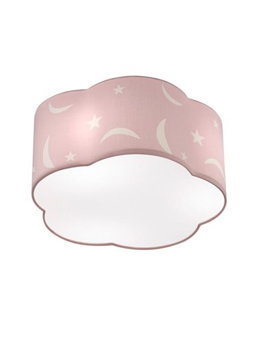 Plafón Infantil Rosa Estrellas Moony
