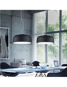 Lampe suspendue au plafond noire 2