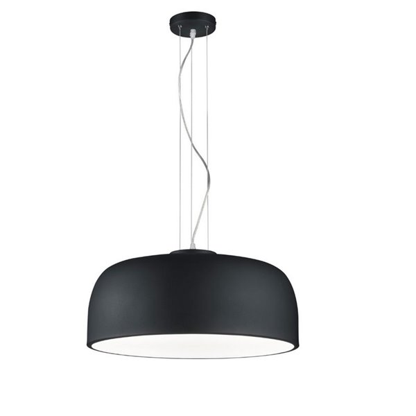 Lampe suspendue au plafond noire