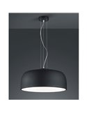 Lampe suspendue au plafond noire