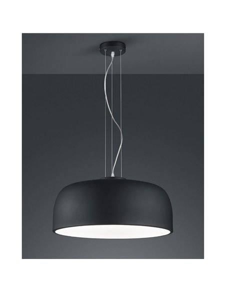Lampe suspendue au plafond noire