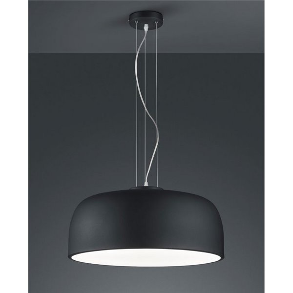 Lampe suspendue au plafond noire