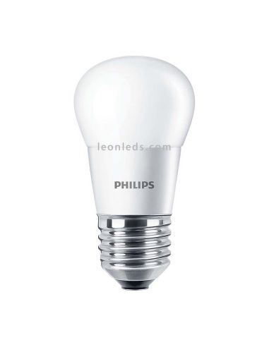 Bombilla Led E27 G45 5.5W Philips CorePro | Bombilla LED Esferica de 5,5w equivalente a 40W blanca mate | LeonLeds Iluminación