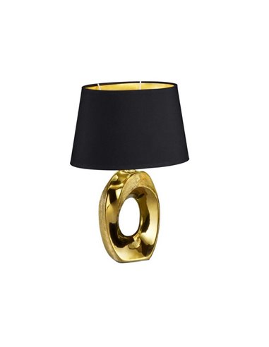 Lampe à poser Moderne Or et Noir Taba