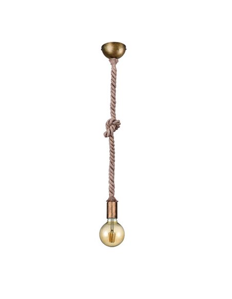 Lámpara de Techo Soga Bronce Viejo Rope