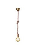 Lámpara de Techo Soga Bronce Viejo Rope